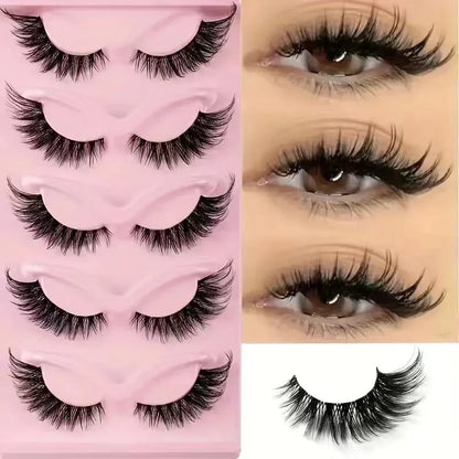 High Quality Cat False Eyelashes with Transparent Stems - Smarsty