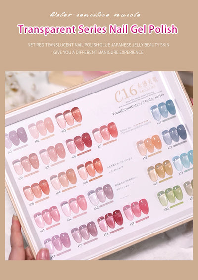 Vendeeni 24 Colors Jelly Gel Nail Polish Set - Smarsty