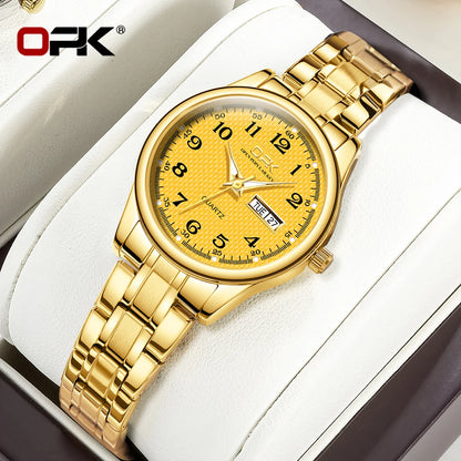 Luxury Waterproof Quartz Watch For Women Stainless Steel Strap - Smarsty