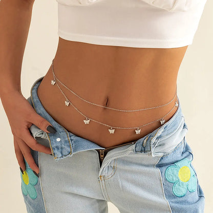 Classic Retro Butterfly Belly Chain for Women - Smarsty