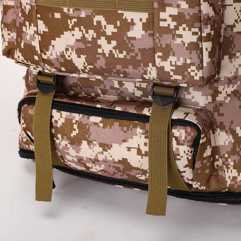 80L/100L  Mountaineering Bag Climb Bag Tactical Backpacks Large Backpack Outdoors Hiking Camping Travel Bags - Smarsty