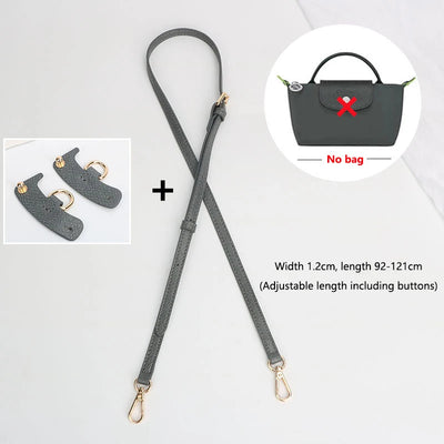 1 Set Bag Strap For Longchamp Mini Punch-free Genuine Leather Shoulder Strap Set Transformation Crossbody Strap Bag Accessories - Smarsty