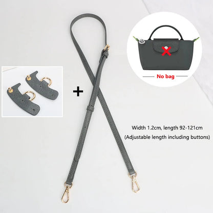 1 Set Bag Strap For Longchamp Mini Punch-free Genuine Leather Shoulder Strap Set Transformation Crossbody Strap Bag Accessories
