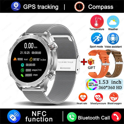 Bluetooth Call Smart Watch For Men With GPS Waterproof - Smarsty