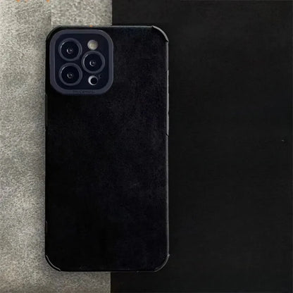 Matte Cortex Leather iPhone Case With Camera Protection - Smarsty