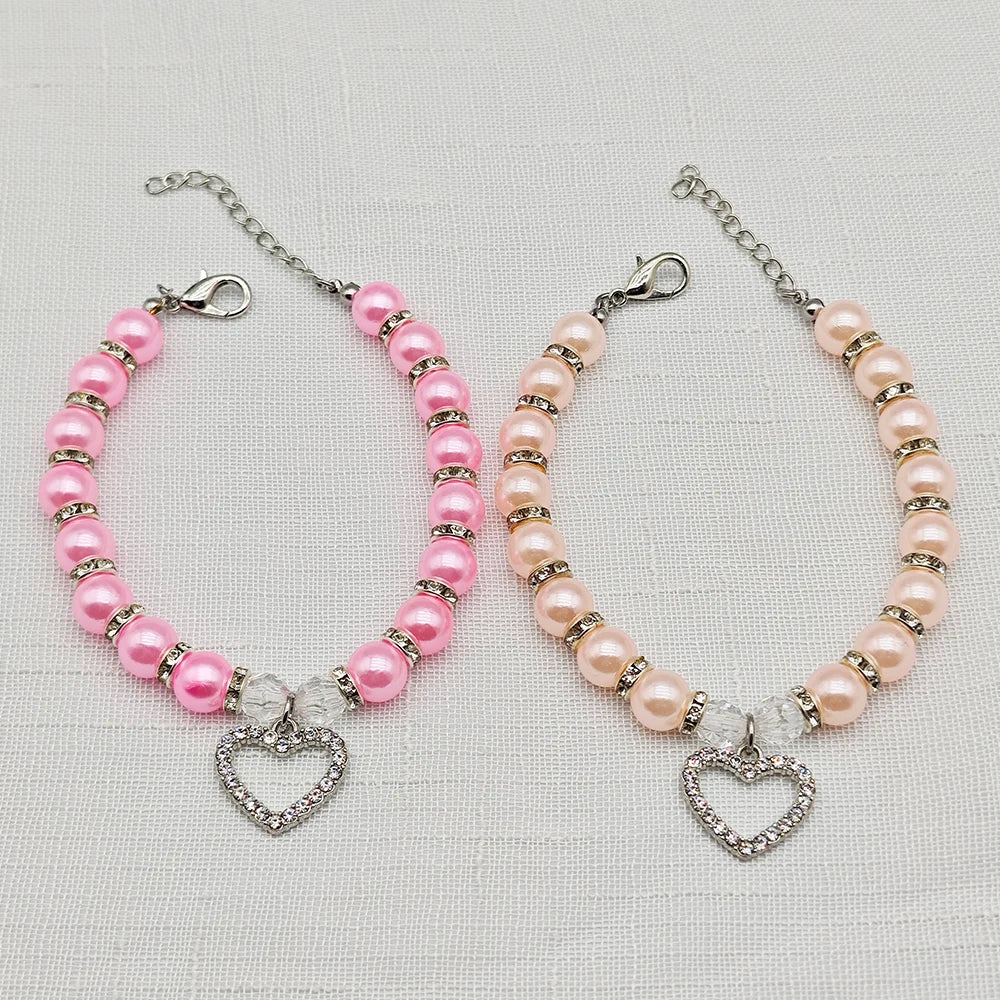 Cute Adjustable Pet Necklace with Heart Pendant - Smarsty