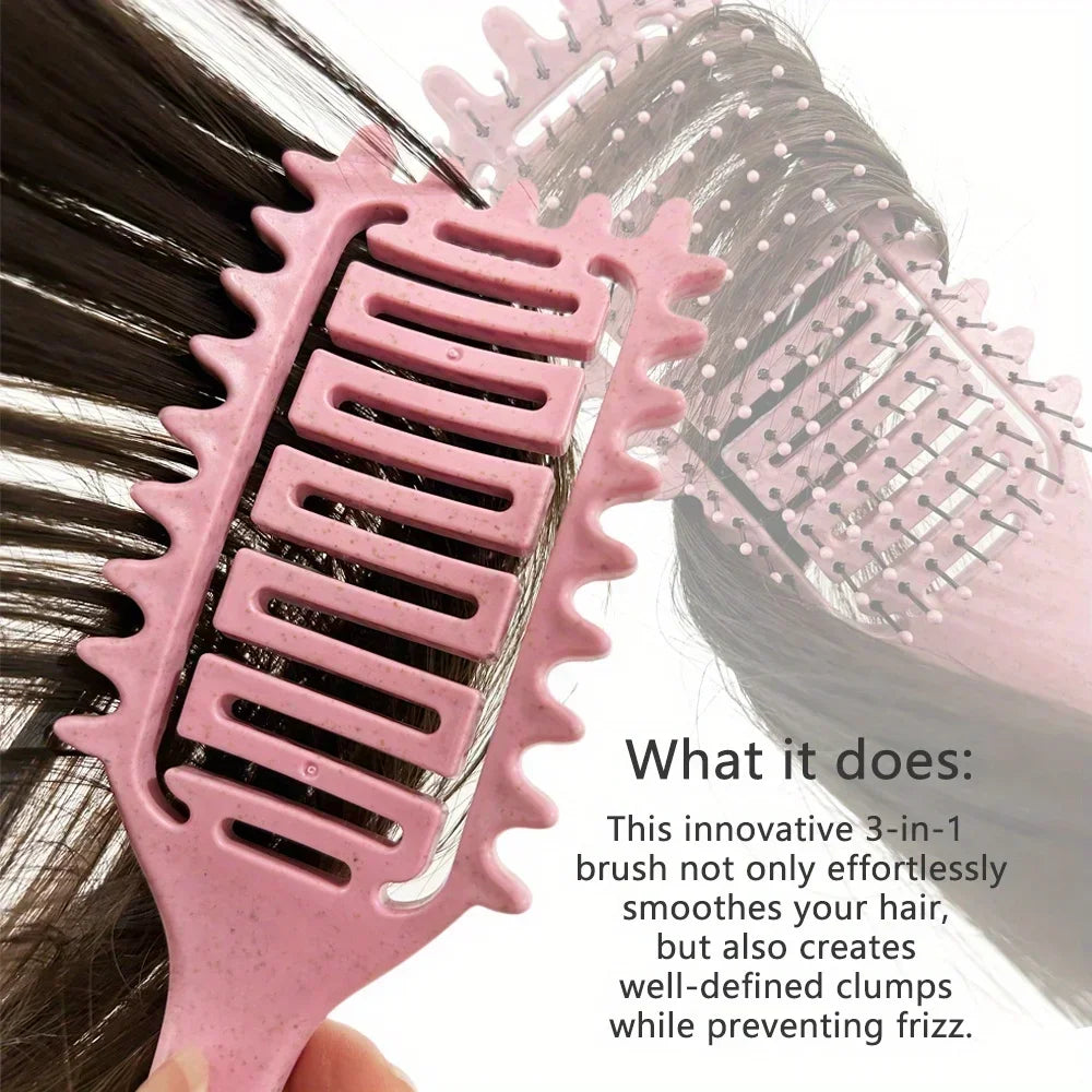3 in 1 Curl Define Styling Brush for Shaping Curls - Smarsty