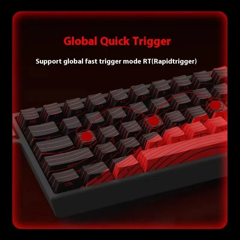 Mechanical Gaming Keyboard Hot Swap 68 Keys Rapid Trigger