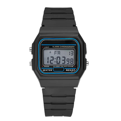 Luxury Waterproof Digital Men's Wristwatch with Square Dial - Smarsty