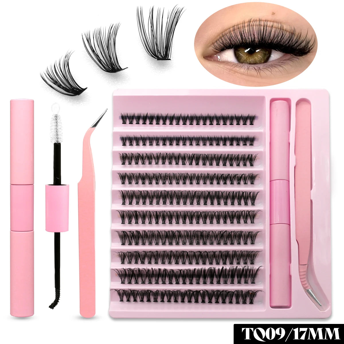 GROINNEYA DIY Eyelash Extension Kit with 280 Clusters - Smarsty