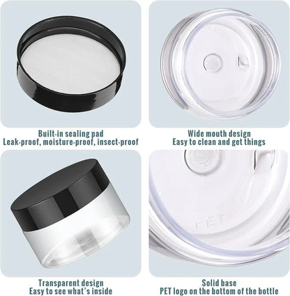 12PCS Leak Proof Travel Cream Jars for Toiletries - Smarsty
