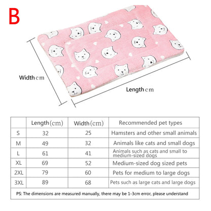 Thickened Flannel Dog Bed Mat for Comfort - Smarsty
