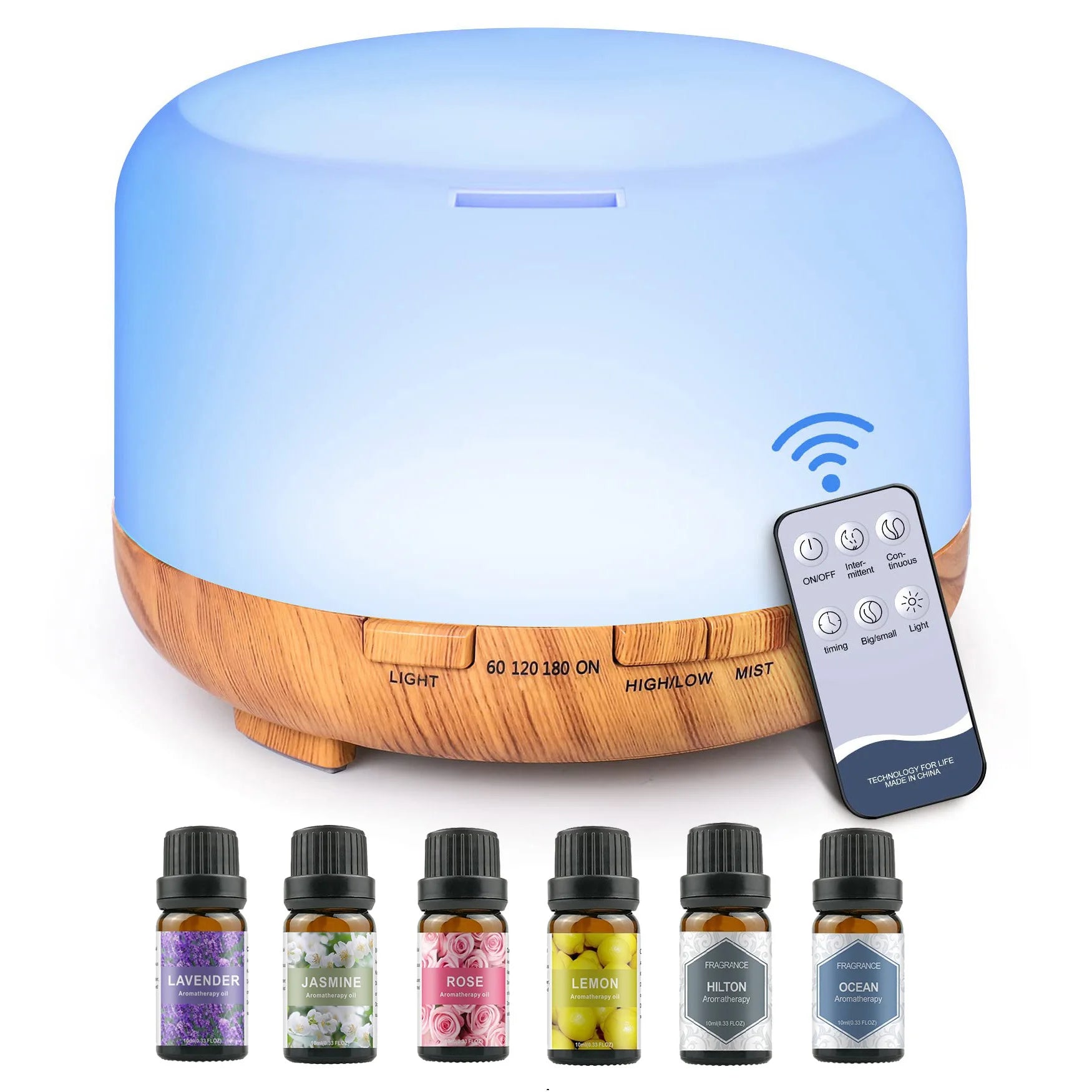 500ML Aroma Diffuser with Remote Control for Home - Smarsty