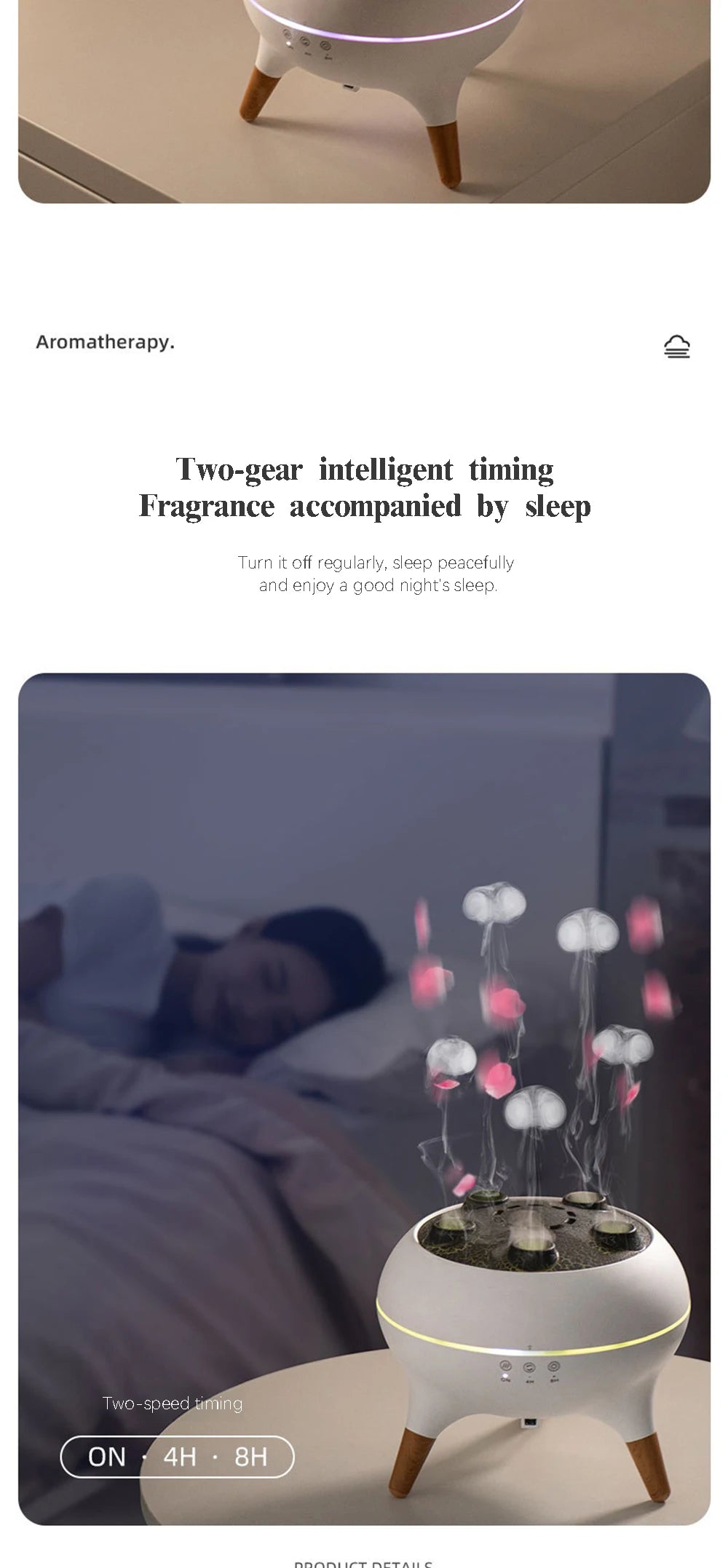 Dynamic Jellyfish Air Humidifier with Remote Control - Smarsty