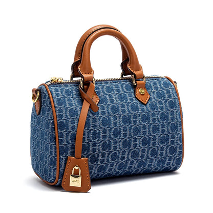 Women Shoulder Bag 2025 Cowboy Splicing Pillow Handbag - Smarsty