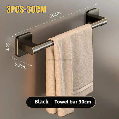 Self-Adhesive Bathroom Towel Rack Hooks Set - Smarsty