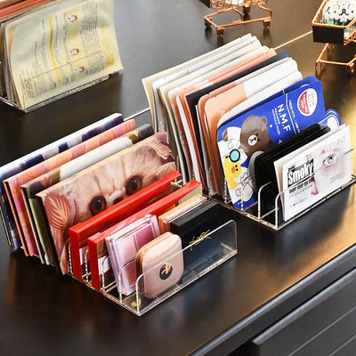 DVD/CD Organizer,Eyeshadow Palette Storage Tray Cosmetics Rack Makeup Tools Compartment Holder Sunglasses Storage Shelf by Smarsty
