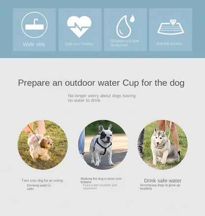 Portable Dog and Cat Water Bottle with Food Storage - Smarsty