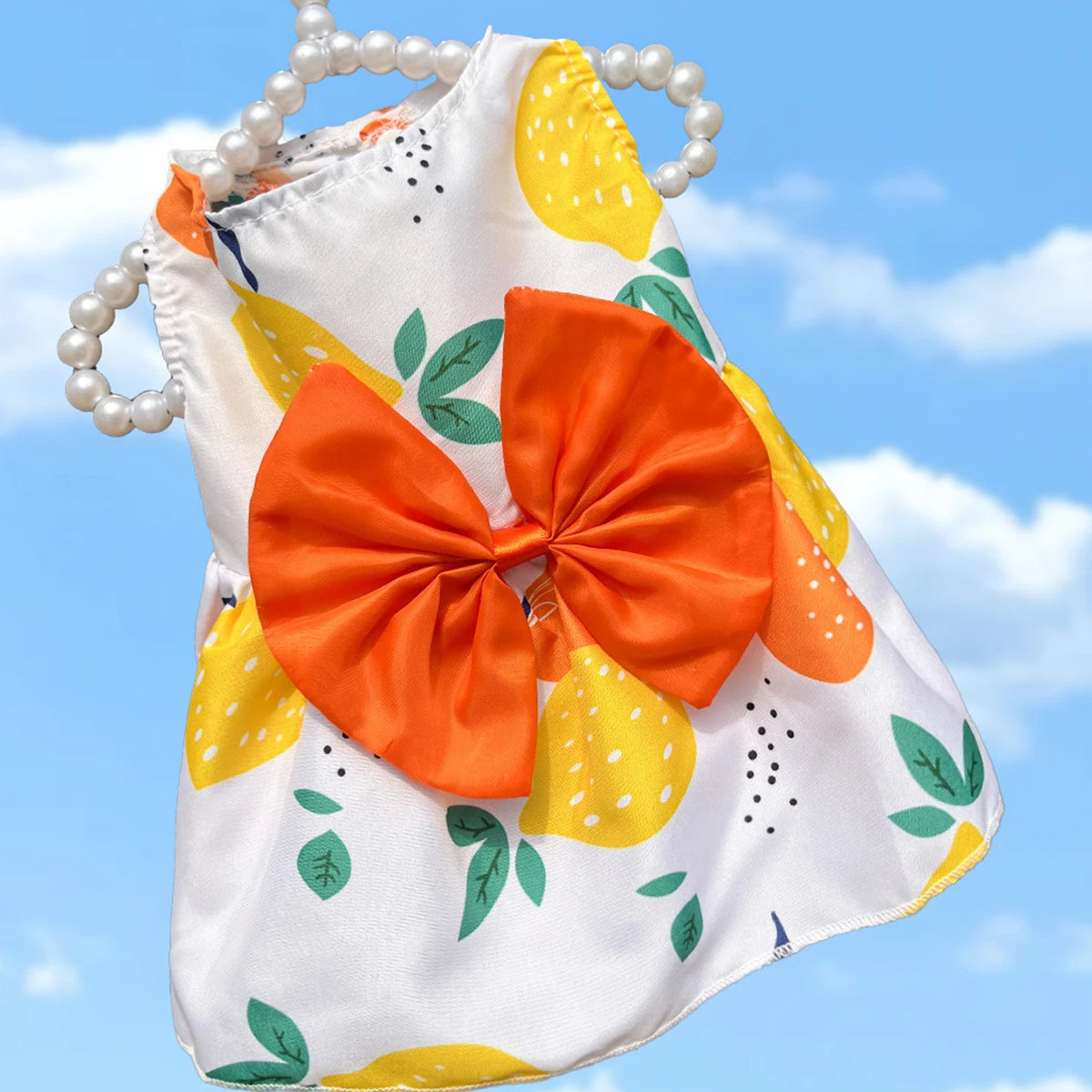 Cute Summer Dog Dress for Small Dogs with Bowknot - Smarsty