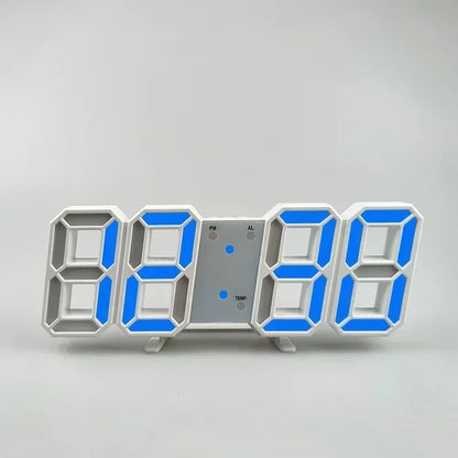 3D LED Digital Alarm Clock with Date and Temperature - Smarsty