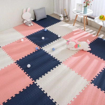 16pcs Foam Baby Play Mat Puzzle Mat Kids Interlocking Exercise Tiles Rugs Puzzle Floor Tiles Toy Carpet Soft Carpet 30*30*1cm by Smarsty