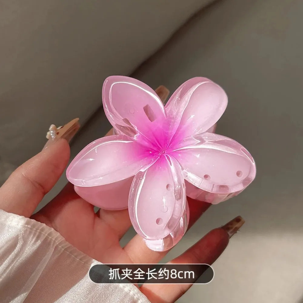 Multicolour Gradient Flower Hair Accessories Set for Summer - Smarsty