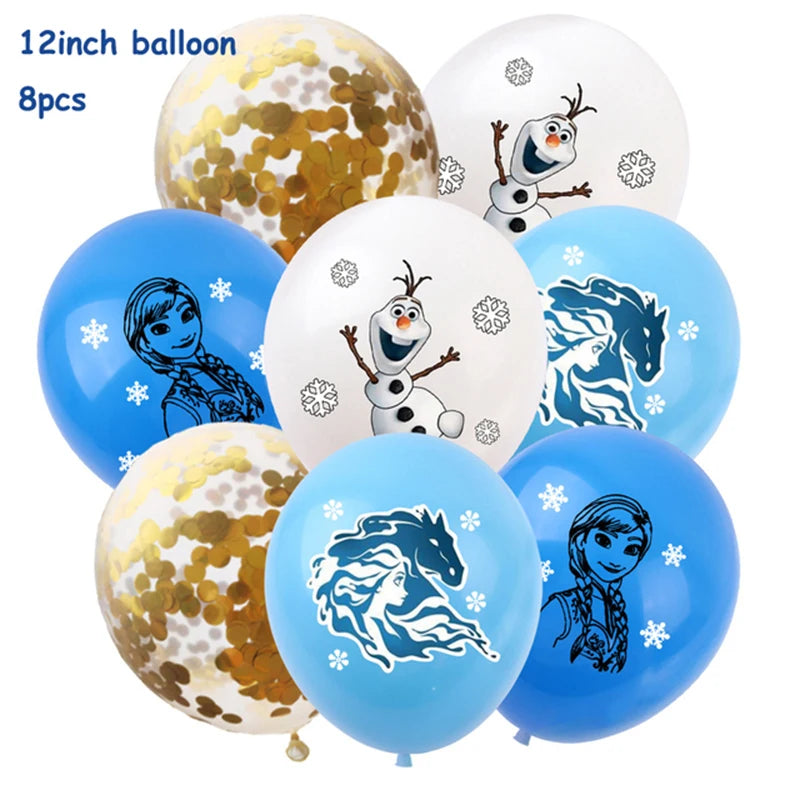 Frozen Princess Birthday Party Tableware Set - Smarsty