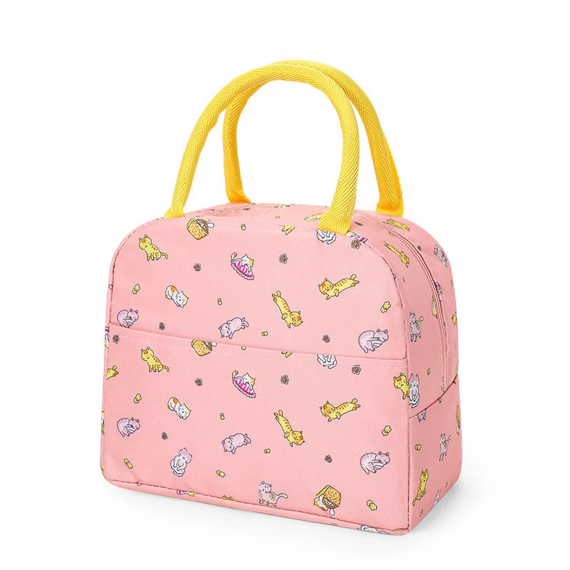 Cartoon Insulated Lunch Bag With Thermal Tote For Picnics - Smarsty