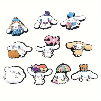 MINISO 10/30pcs Sanrio Shoe Decorations Accessories Charms For Clogs Bogg Bag Bubble Slides Sandals, Gift Idea for Birthday