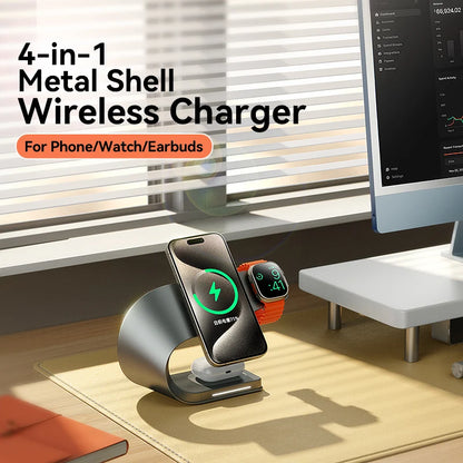 Magnetic Wireless Charger Dock For Phone AirPods Watch - Smarsty