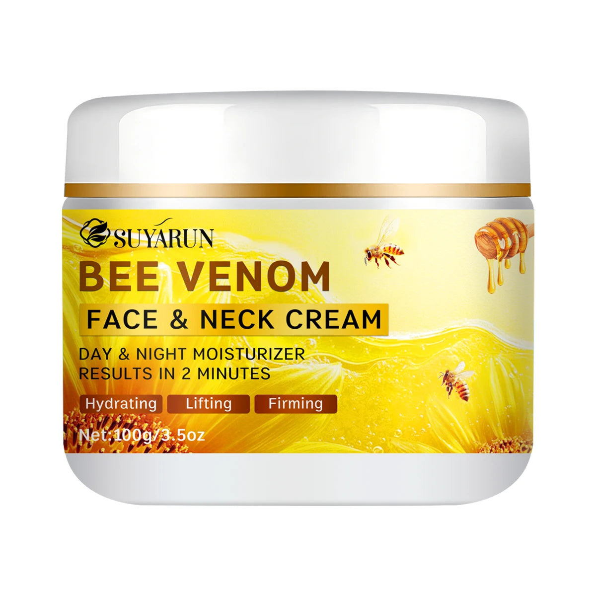 SUYARUN Bee Venom Collagen Anti-Aging Face Cream | Firming Lifting Moisturizer | Wrinkle Reduction | 24H Hydration. - Smarsty