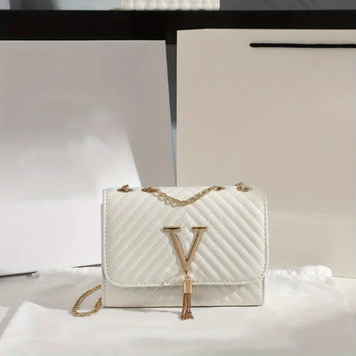 Embroidered Crossbody Bag With Sequins And Tassel Party - Smarsty