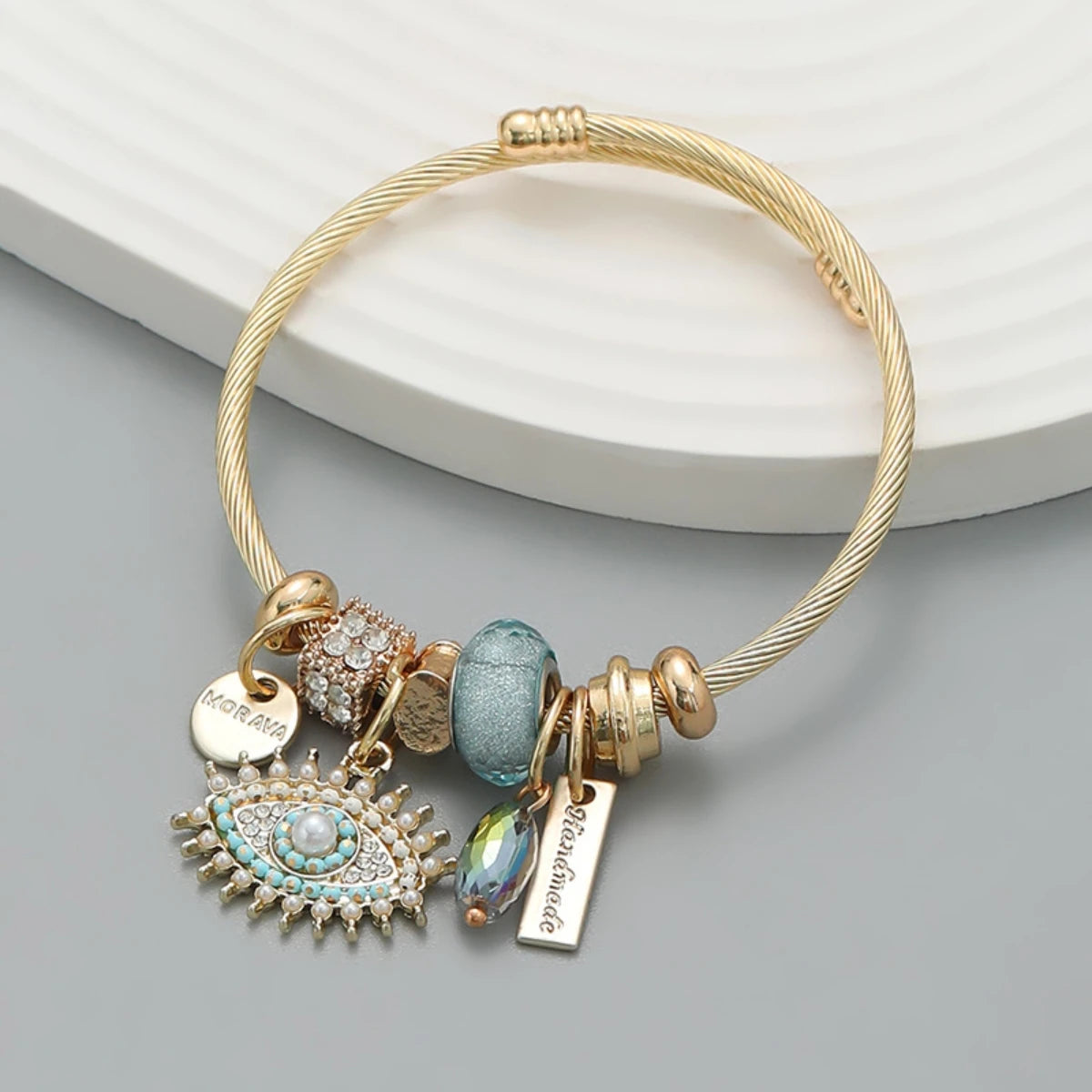 Fashion Multi Element Stainless Steel Love Bracelet for Women - Smarsty