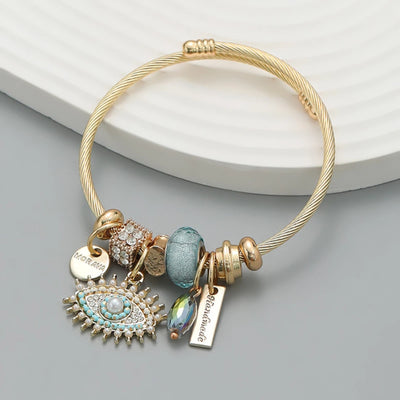 Fashion Multi Element Stainless Steel Love Bracelet for Women - Smarsty
