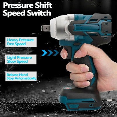 Cordless Brushless Impact Wrench with Toolbox Set - Smarsty