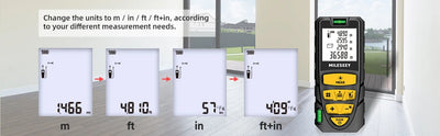 MILESEEY Laser Tape Measure with Multi Measurement Functions - Smarsty