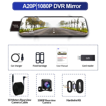 Dual 1080P Car DVR Touch Screen Rearview Night Vision - Smarsty
