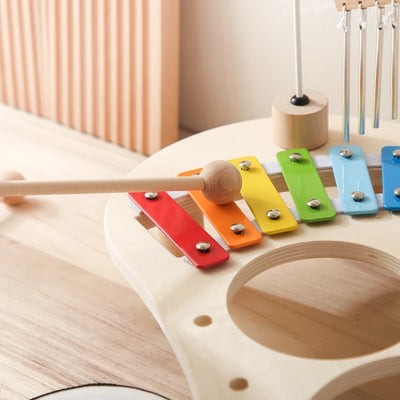 Baby Educational Toys Wooden Aeolian Bells Montessori Children's Musical Toys Xylophone Newborn Birthday Gifts Music Table Toys - Smarsty