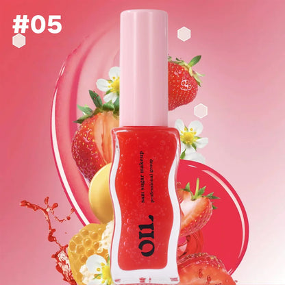 Strawberry Tinted Lip Oil for Moisturizing Shine - Smarsty