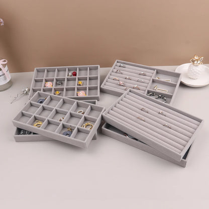 Velvet Jewelry Organizer Box for Rings and Necklaces - Smarsty
