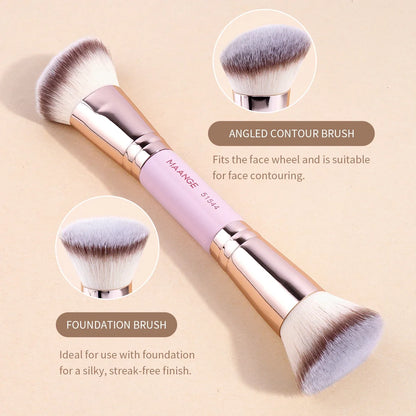 Double-Ended Foundation Makeup Brush Set for Flawless Blending - Smarsty