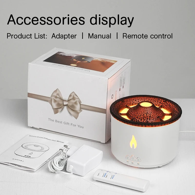 Aromatherapy Volcano Flame Diffuser with Humidifier Feature - Smarsty