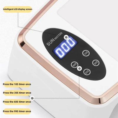 90 LED Nail Dryer Lamp for Quick Gel Curing - Smarsty