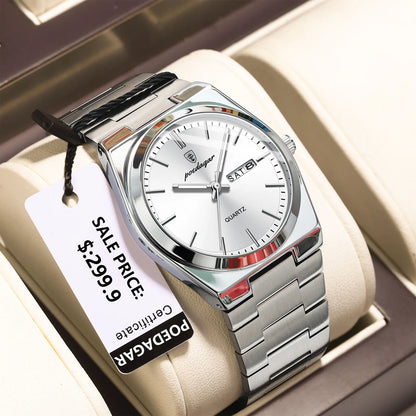 POEDAGAR Waterproof Luminous Men's Quartz Watch - Smarsty