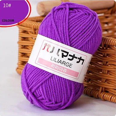 Soft Cotton Knitting Yarn for DIY Baby Sweaters - Smarsty