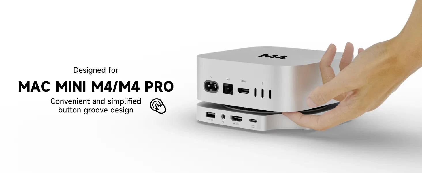 Mac Mini Docking Hub With M.2 SSD Enclosure 4K HDMI