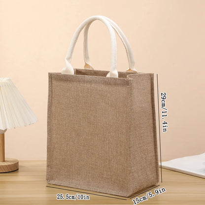 Linen Shopping Bag With Hand Painted Eco Friendly Design - Smarsty