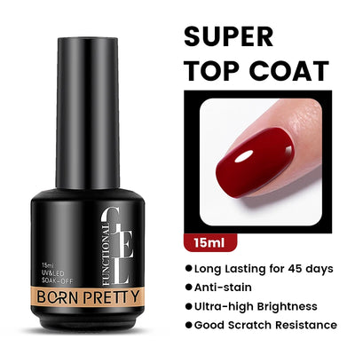 Born Pretty Milky Pink Rubber Base Gel Polish 15ml Self Leveling Formula - Smarsty