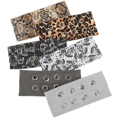 Punk Grunge Wide Elastic Headband Stretchy Metal Look - Smarsty