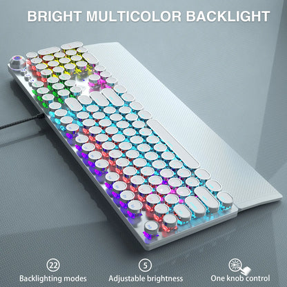 Mechanical Keyboard Blue Switch RGB Backlit Ergonomic
